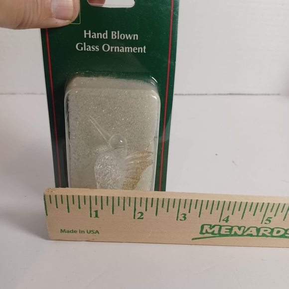 Christmas ornament Blown  glass, hummingbird - Picture 2 of 3